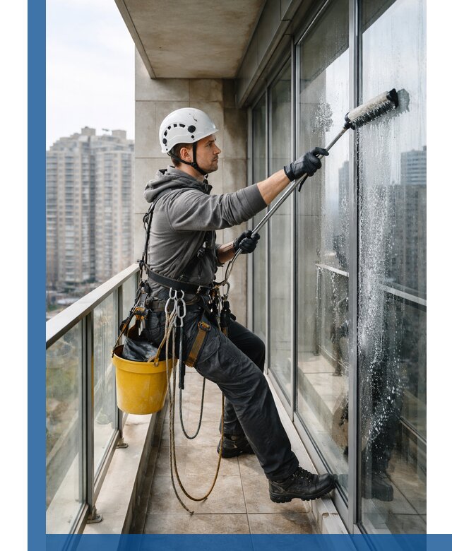 Профессиональная мойка балконного остекления в Угличе