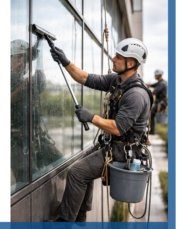 Мойка стеклянных фасадов в Угличе от 208 р. | ВЫСОТНИК-Глч
