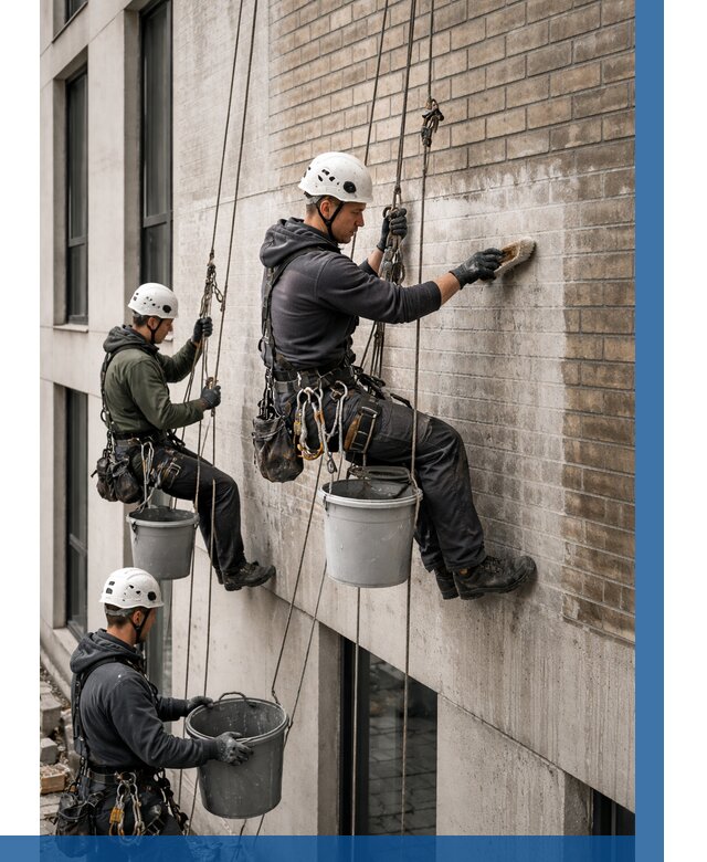 Удаление высолов с фасада в Угличе от 261 р. | ВЫСОТНИК-Глч