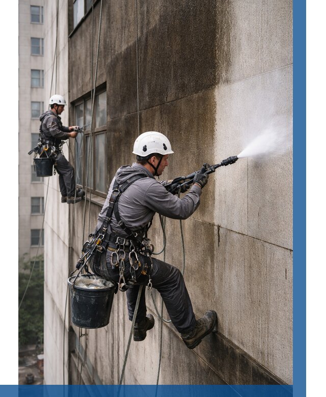 Очистка фасада от копоти в Угличе от 261 р. | ВЫСОТНИК-Глч