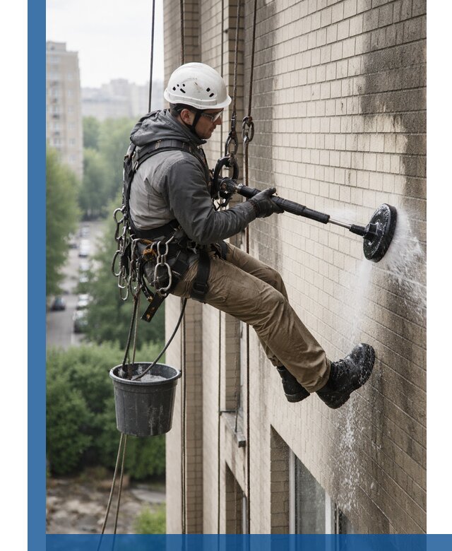 Очистка фасада от копоти в Угличе профессионально и безопасно