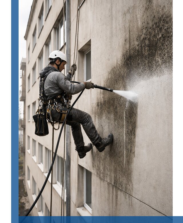 Профессиональная очистка фасадов от плесени в Угличе