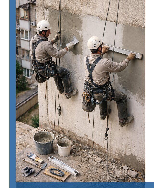 Комплексный ремонт штукатурного фасада с гарантией в Угличе