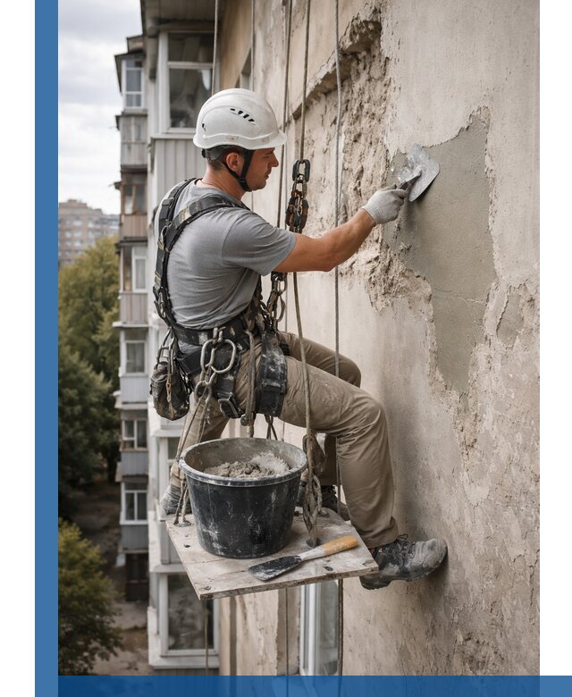 Восстановление фасадной штукатурки в Угличе с гарантией качества