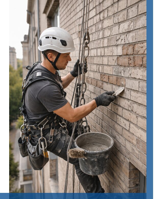 Ремонт кирпичной кладки фасада в Угличе от 1876 р. | ВЫСОТНИК-Глч