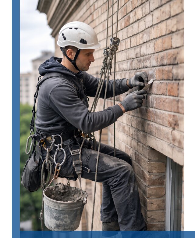 Качественный ремонт кирпичной кладки фасада в Угличе с гарантией