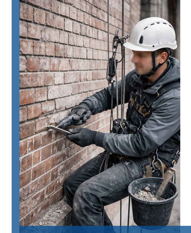 Расшивка кирпичных швов фасадов и стен, ремонт в Угличе