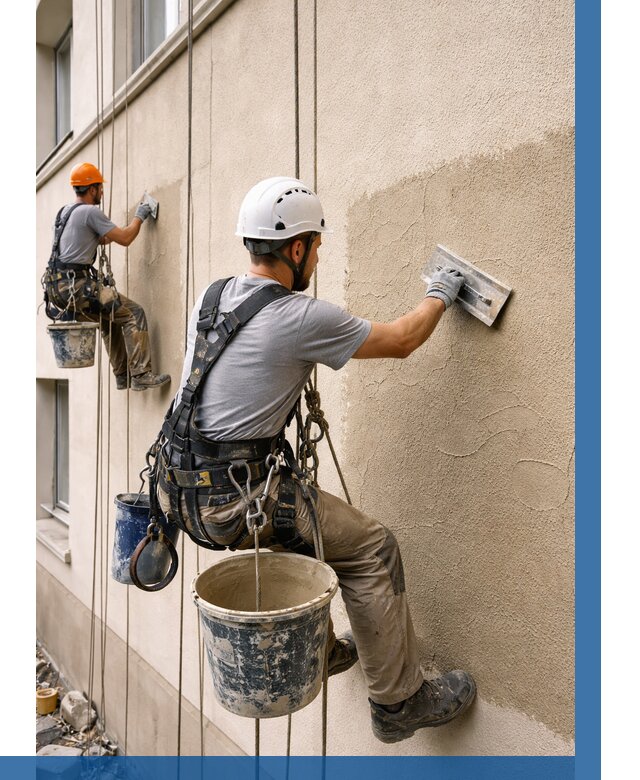 Декоративная штукатурка фасада в Угличе от 1250 р. | ВЫСОТНИК-Глч