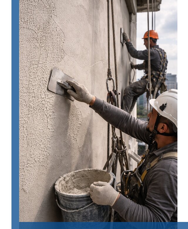 Декоративная штукатурка фасада с утеплением и защитой в Угличе