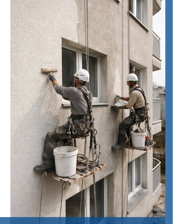 Нанесение короеда на фасад в Угличе от 469 р. | ВЫСОТНИК-Глч