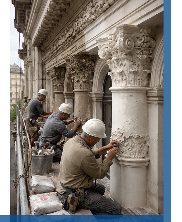 Реставрация фасадной лепнины в Угличе от 2605 р. | ВЫСОТНИК-Глч