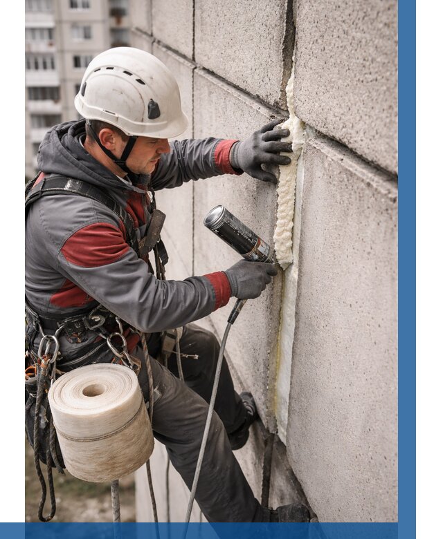 Утепление межпанельных швов в Угличе от 729 р. | ВЫСОТНИК-Глч