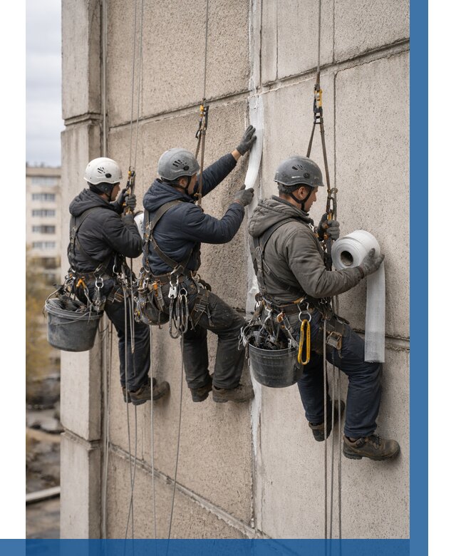 Ремонт межпанельных швов в Угличе от 782 р. | ВЫСОТНИК-Глч