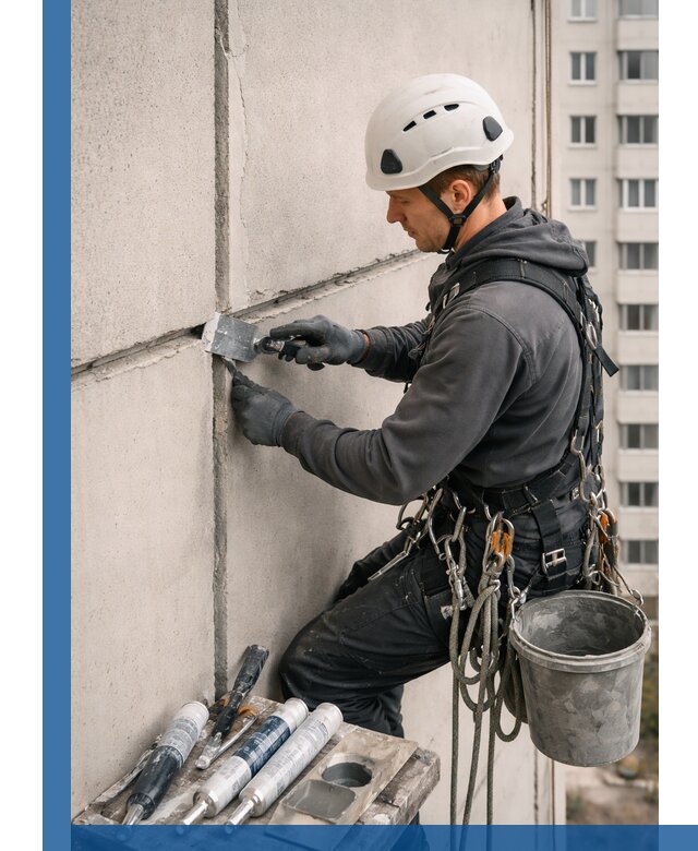 Ремонт межпанельных швов в Угличе герметизация и восстановление