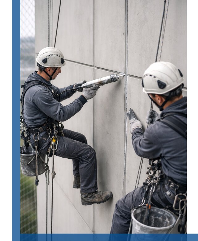 Первичная герметизация швов фасадов и кровель в Угличе