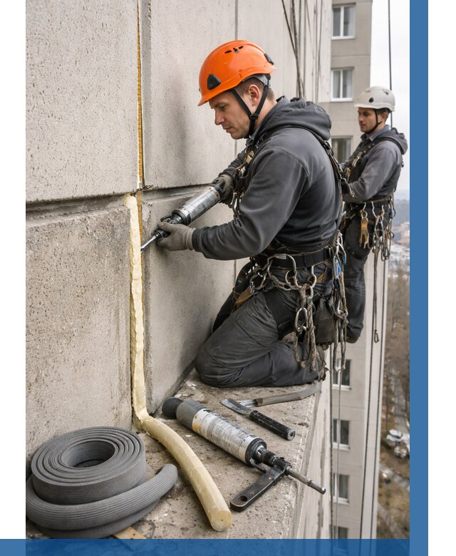 Теплый шов межпанельные швы в Угличе от 729 р. | ВЫСОТНИК-Глч