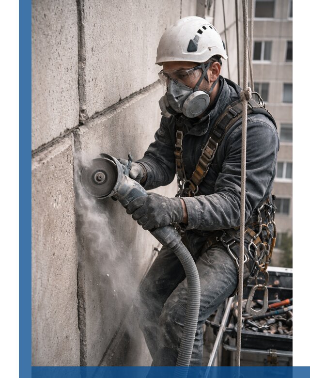 Штробление межпанельных швов в Угличе качественно и быстро