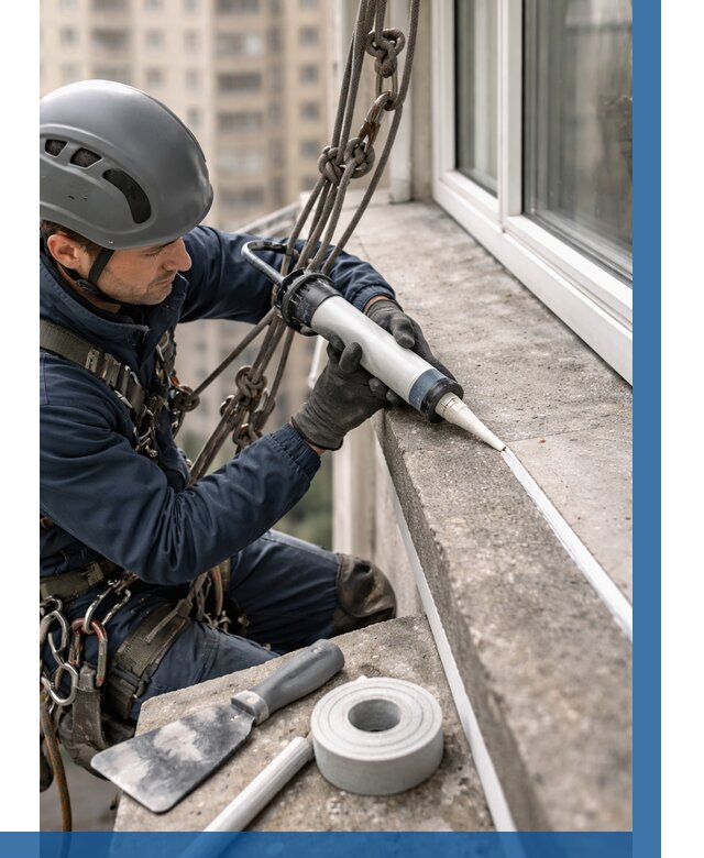 Герметизация балконного козырька в Угличе от 4689 р. | ВЫСОТНИК-Глч