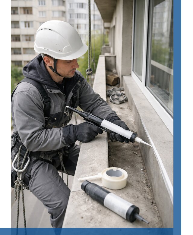 Герметизация швов лоджии в Угличе от 4689 р. | ВЫСОТНИК-Глч