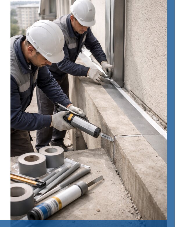 Герметизация примыкания балкона в Угличе от 4689 р. | ВЫСОТНИК-Глч