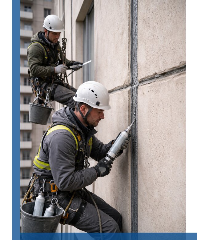 Герметизация деформационных швов фасада в Угличе качественно