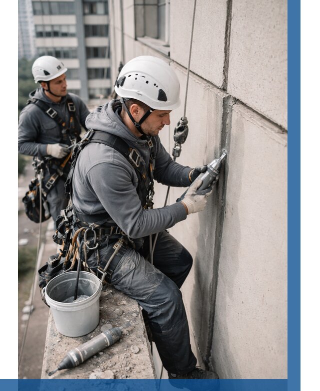 Ремонт деформационных швов здания в Угличе от 1042 р. | ВЫСОТНИК-Глч