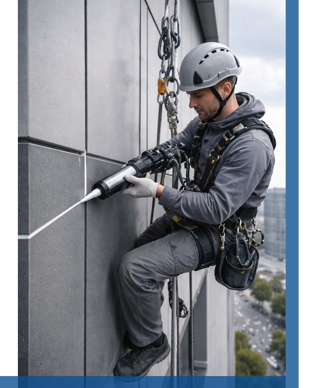 Герметизация стыков фасадных панелей в Угличе от 6773 р.| ВЫСОТНИК-Глч