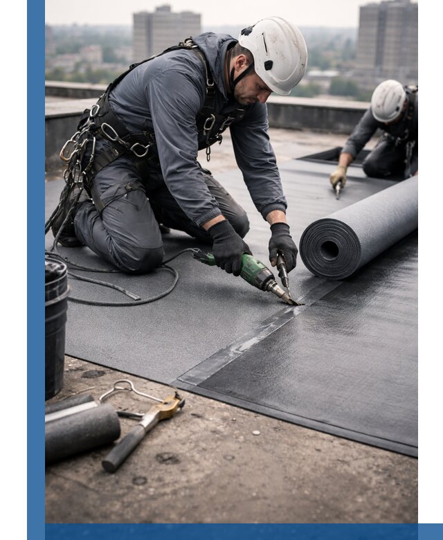 Ремонт мягкой кровли в Угличе с выездом промальпинистов