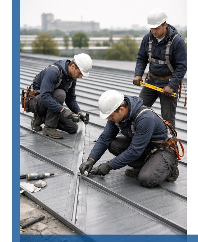 Ремонт фальцевой кровли в Угличе срочно и качественно