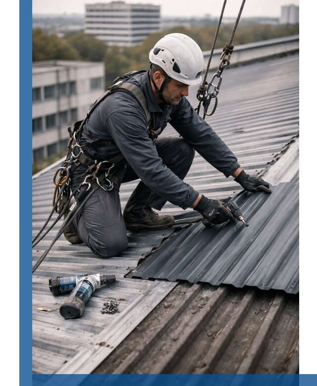 Ремонт профнастила на кровле в Угличе, работы под ключ