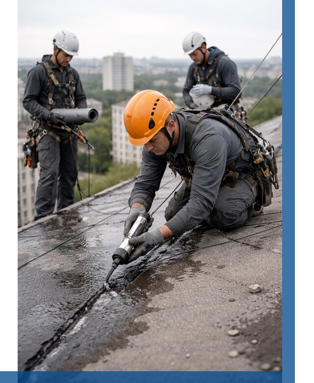 Устранение протечек кровли в Угличе от 12504 р. | ВЫСОТНИК-Глч