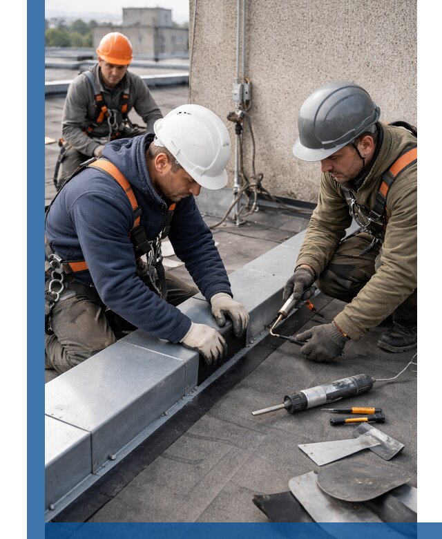 Ремонт кровельных примыканий в Угличе профессионально