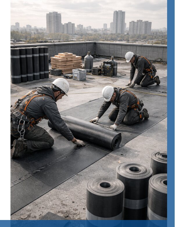 Монтаж мягкой кровли под ключ в Угличе от 469 р. | ВЫСОТНИК-Глч