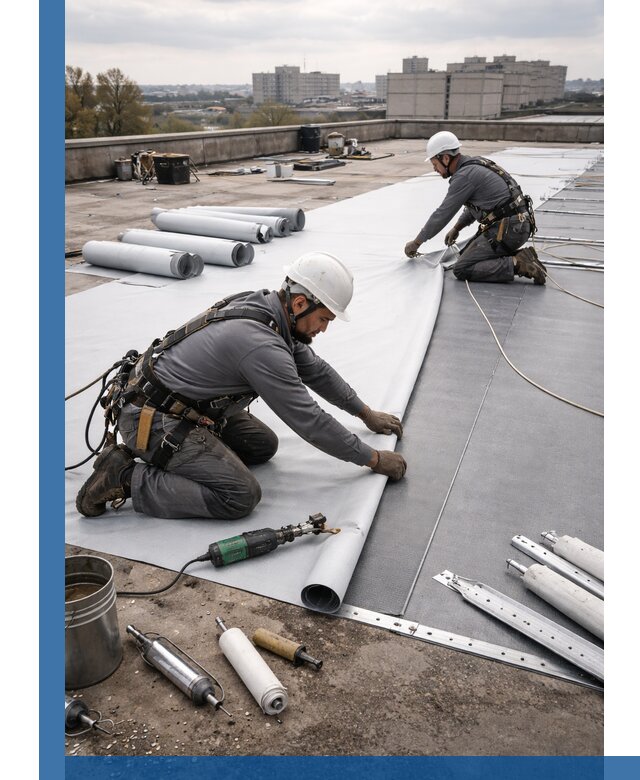 Монтаж мембранной кровли в Угличе для промышленных зданий