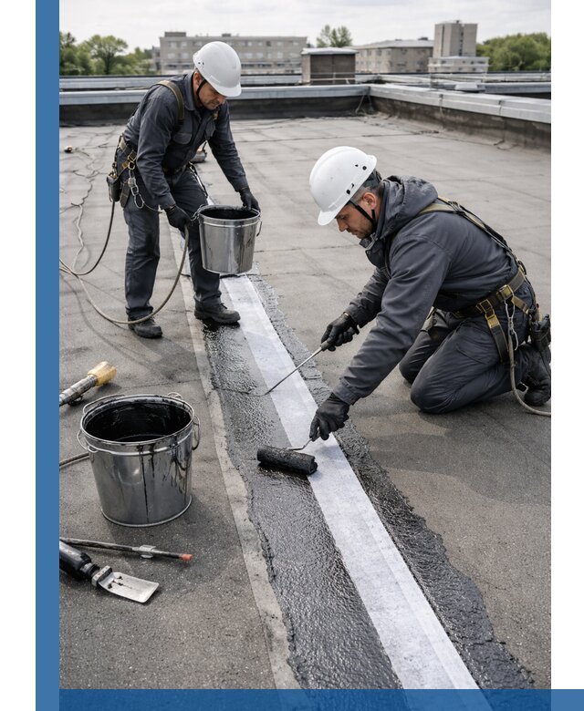 Гидроизоляция кровли мастикой в Угличе надежная защита