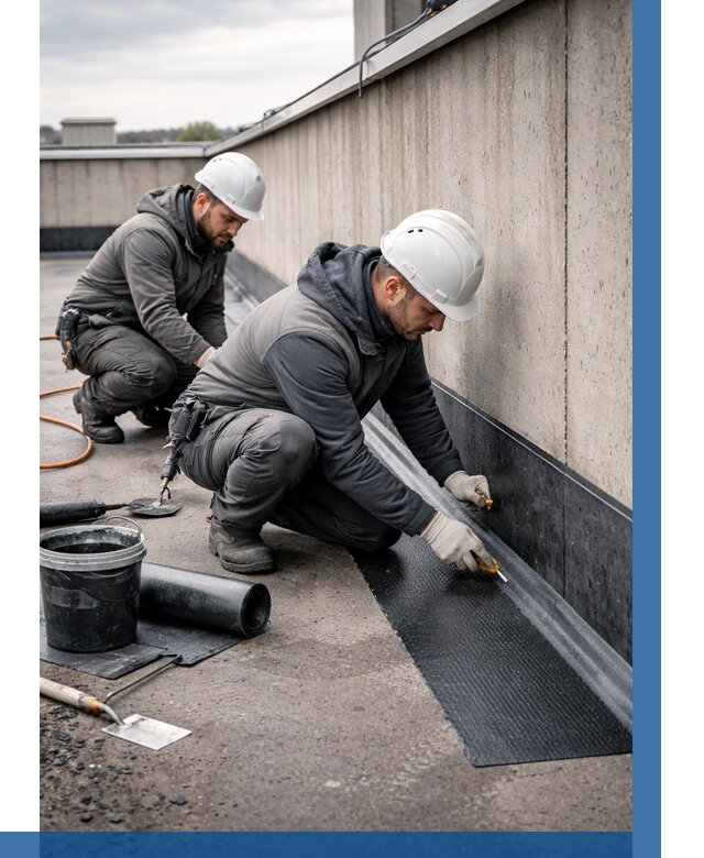 Гидроизоляция примыканий на кровле в Угличе от 938 р. | ВЫСОТНИК-Глч