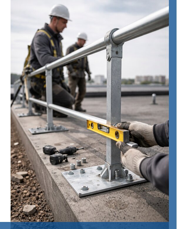 Монтаж кровельного ограждения в Угличе от 1250 р. | ВЫСОТНИК-Глч