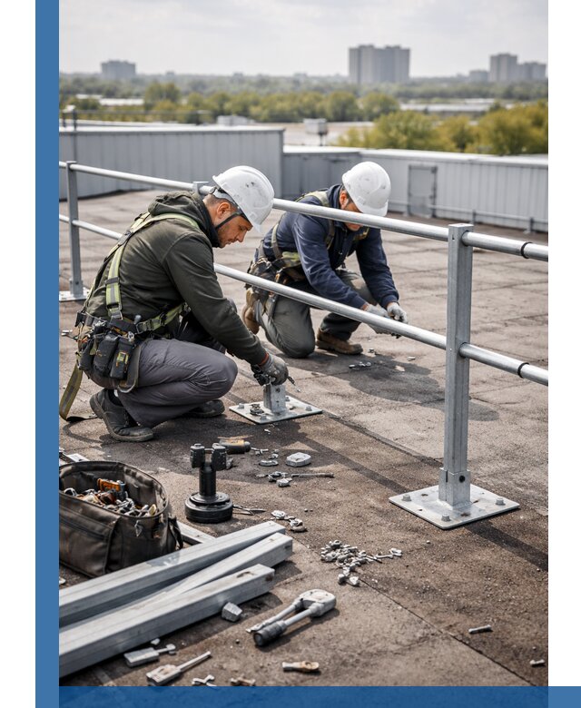 Монтаж кровельного ограждения в Угличе под ключ с гарантией