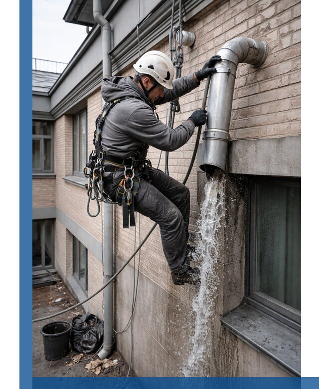 Профессиональная прочистка водосточных труб в Угличе с гарантией