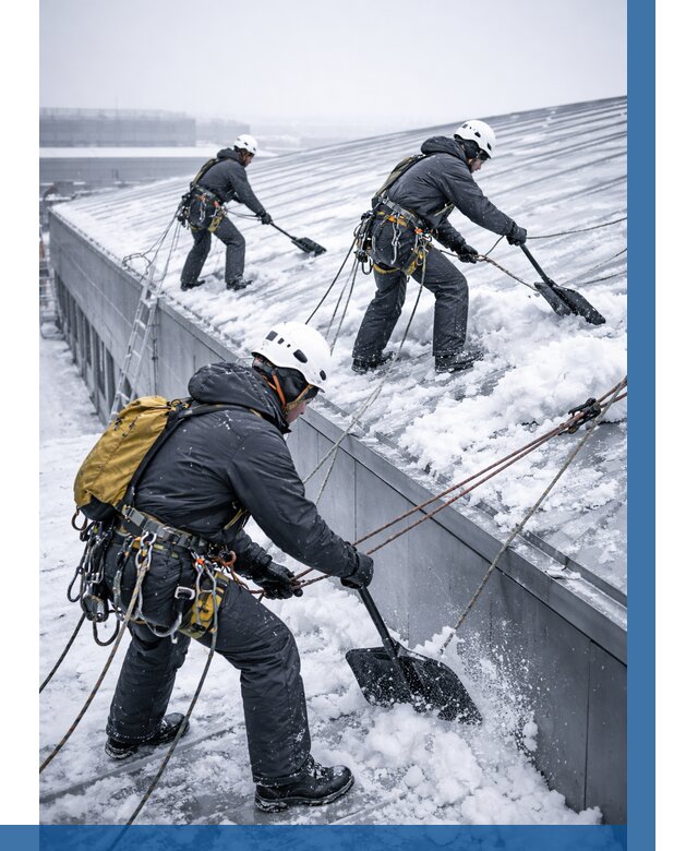 Очистка навесов от снега в Угличе от 4689 р. | ВЫСОТНИК-Глч