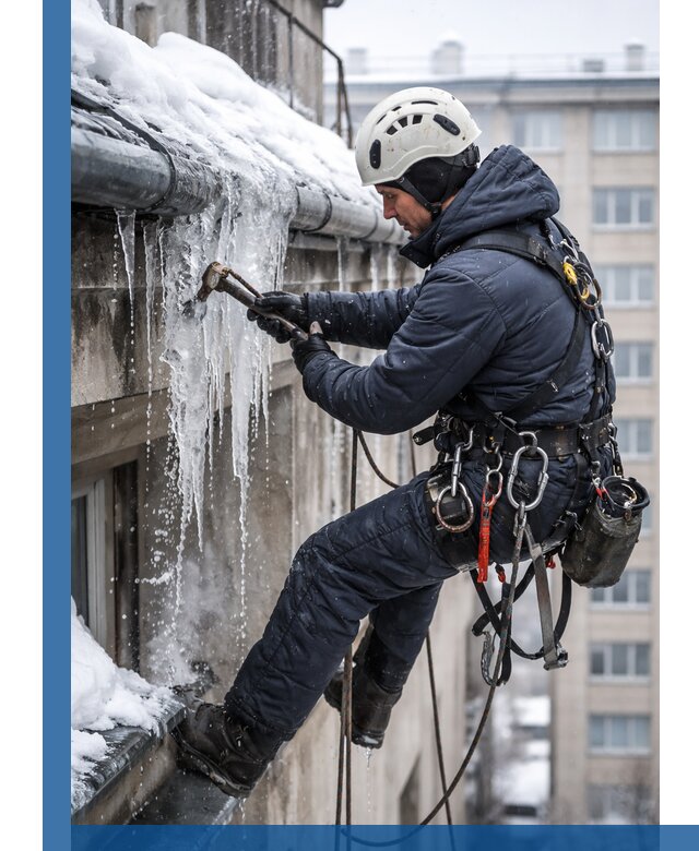 Удаление наледи и чистка водостоков в Угличе оперативно и безопасно