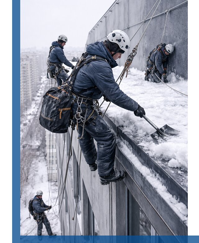 Абонентское обслуживание кровли зимой в Угличе регулярный уход