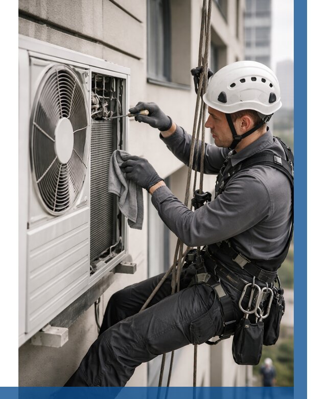 Обслуживание внешнего блока кондиционера в Угличе от 2813 р.ВЫСОТНИК-Глч