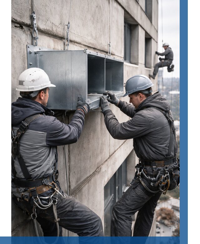 Монтаж вентиляционных коробов в Угличе от 3126 р. | ВЫСОТНИК-Глч