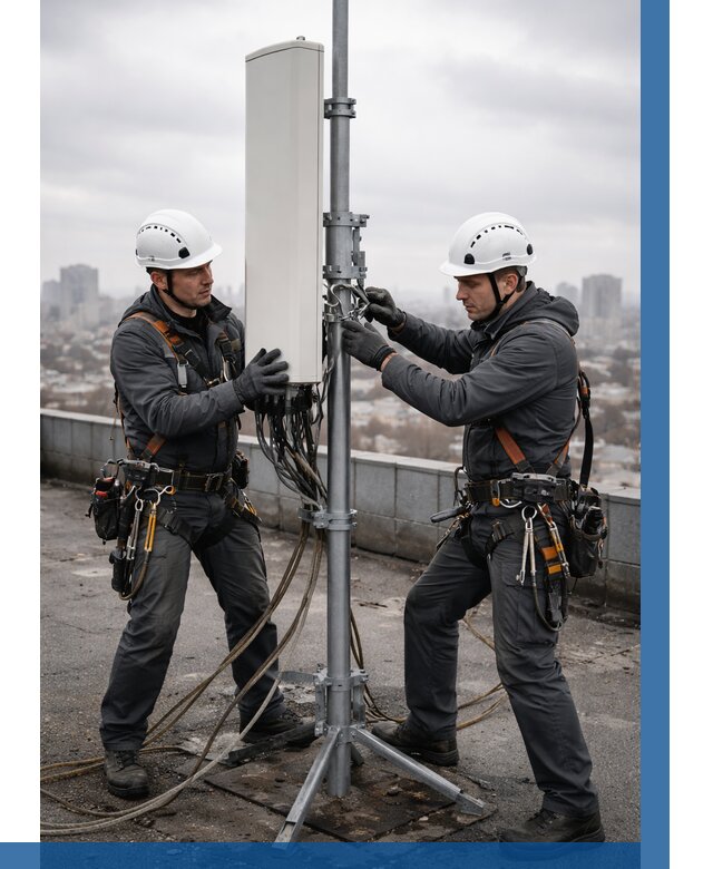 Монтаж антенн связи на крыше в Угличе от 8857 р. | ВЫСОТНИК-Глч