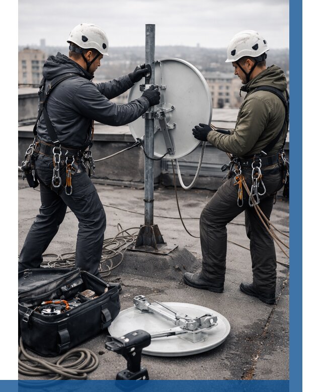 Демонтаж антенн на крыше в Угличе от 4689 р. | ВЫСОТНИК-Глч