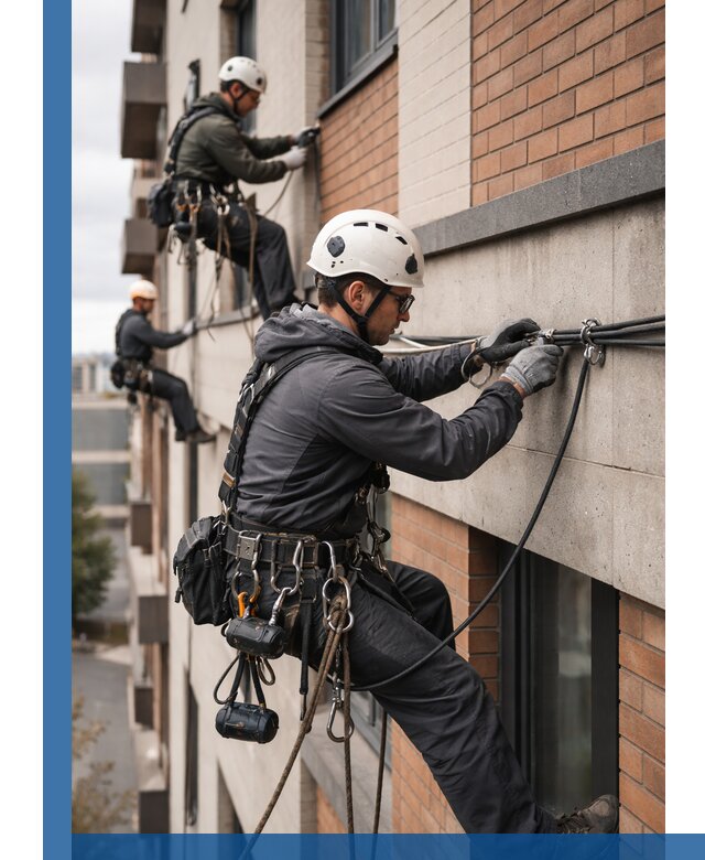 Крепление кабеля на фасаде монтаж и крепеж в Угличе