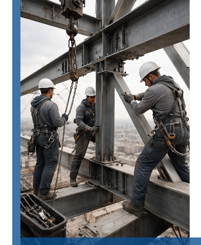 Профессиональный монтаж металлоконструкций на высоте в Угличе