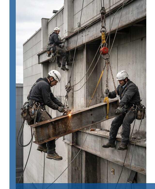 Демонтаж металлоконструкций на высоте в Угличе под ключ