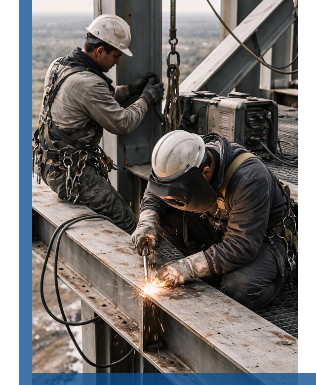 Высотные сварочные работы в Угличе для промышленных объектов